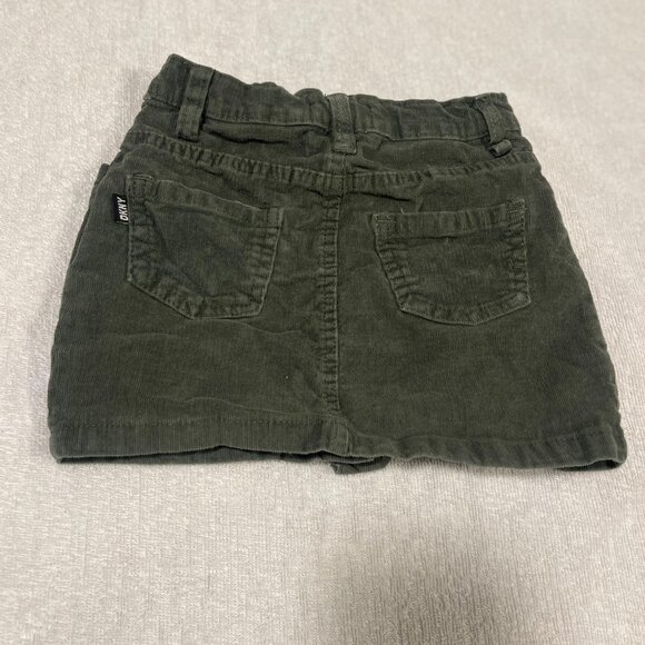 DKNY Olive Corduroy Button-Front Skirt (4T) - Picture 7 of 8